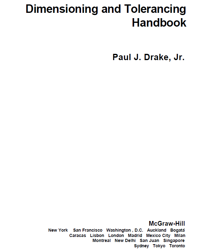 《Dimensioning and Tolerancing Handbook》英文原版PDF